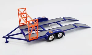 UNION 76 1:43 Diecast Tandem Car Trailer with Tire Rack Mint in Box - Picture 1 of 1