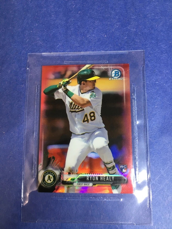 F171,030  2017 Bowman Chrome Mini Red Refractors #35 Ryon Healy/10 - Image 1 of 1