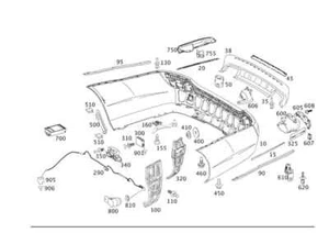 OEM 0009050110 Mercedes Benz Genuine E 550 E 350 E 400 2010-2017 Radar Sensor - Imagen 1 de 1