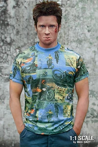 Screen Accurate FIGHT CLUB MOTOCROSS T shirt, Tyler Durden, Brad Pitt - Picture 1 of 3