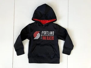 PORTLAND TRAIL-BLAZERS Black Warm NBA BASKETBALL HOODIE Kid Sweatshirt YOUTH XS - Picture 1 of 6