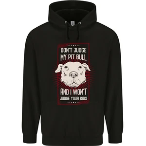 Don't Judge My Pitbull Dog Childrens Kids Hoodie - Picture 1 of 3