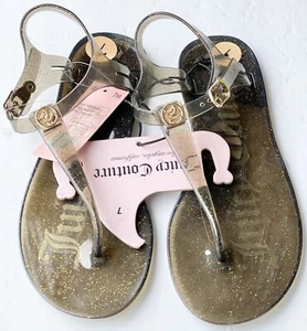 Juicy Couture Jelly Flip Flop Women’s Sandals Thong Size 7M - Brand New - Picture 1 of 5