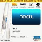44J Touch Up Paint for Toyota Aqua YARIS IA SCION SAPPHIRE Pen Stick Scratch Chi