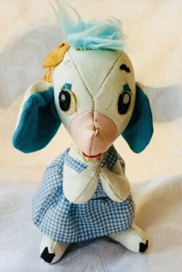 Vintage Holiday Fair Vinyl Stuffed Mouse Hedaya - Picture 1 of 9