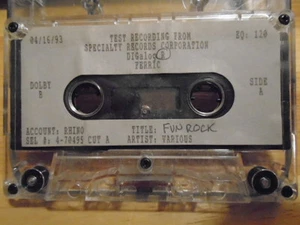 RARE PROMO Fun Rock! TEST CASSETTE TAPE rock for kids TRASHMEN Bill Haley Comets - Picture 1 of 1