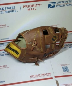 FRANKLIN Field Master Leather Laced Hand Formed Pocket BASEBALL GLOVE 4629 - 11" - Picture 1 of 6