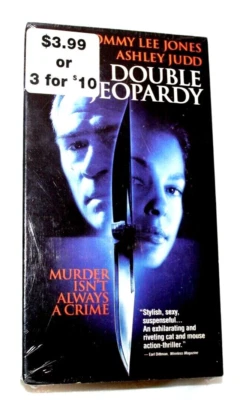 Double Jeopardy VHS Cassette Tape Tommy Lee Jones Ashley Judd  - Image 1 of 2