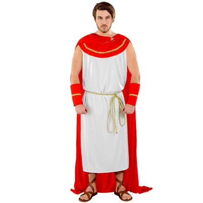DRESSFORFUN Römer Kostüm Antike Imperator Römerkostüm Rom Karneval Toga Fasching Gladiator