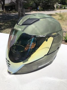 Icon Motosports Airflite BATTLESCAR 2 Full-Face Helmet (Green) L (Large) - Picture 1 of 12