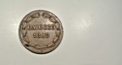 VATICAN  BAIOCCHI 1848 Rome  PIUS IX - Image 1 of 2