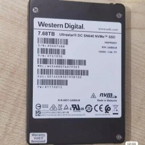 8x WD Ultrastar SN640 7.68TB NVME U.2 WUS4BB076D7P3E3 OTS1930 A06674BB SSD - Bild 1 von 4