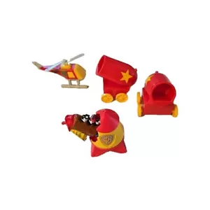 Zufälliges Plastikspielzeug Warner Brothers/Disney Tonka DreamWorks rot/gelb Vintage - Bild 1 von 2