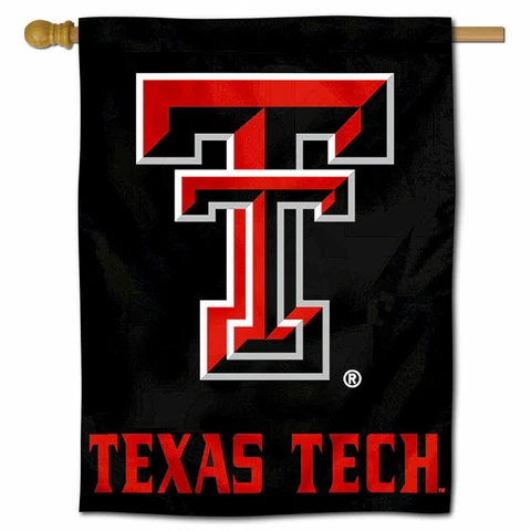 Texas Tech Red Raiders TTU University College House Flag Cover