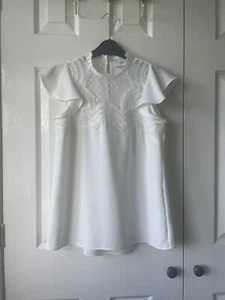 River Island Petite white blouse size 4 - Picture 1 of 5