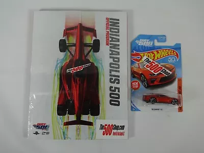 New 2018 Indy 500 INDYCAR GP Program & Hot Wheel Indy Festival Car Camaro SS - Image 1 of 4
