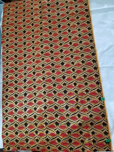 African Wax Print Cotton Fabric 2 yds L x 34" W I.B.N. "Homeland" - Picture 1 of 12