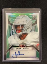 2023 Leaf Metal Draft Jalen Cropper Green Prismatic SSP 2/3 Auto
