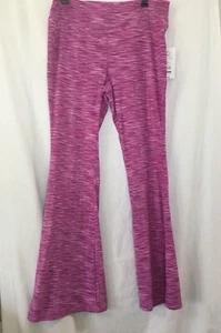 New No Boundaries Pink Purple Knit Flare Pants Juniors Women Many Sizes - Picture 1 of 4