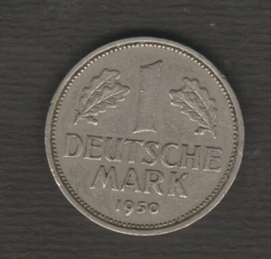 Alemania - 1 marco alemán - Theodor Heuss - 1950 J - Imagen 1 de 2