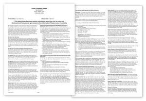 Aviso de Prácticas de Privacidad PRV3 Formulario HIPAA Acolchado Personalizado - Imagen 1 de 1