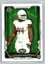 2015 Bowman Rookie RC #88 Lorenzo Mauldin New York Jets Football Card