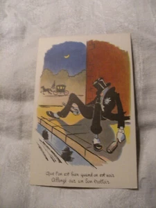carte postale ancienne demeurée neuve humour theme ivresse  - Imagen 1 de 2