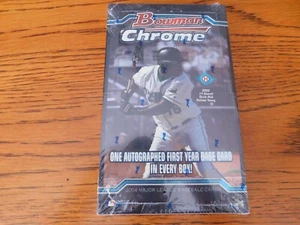 1 AUTOGRAPH! 2004 Bowman Chrome Baseball Factory Sealed HOBBY Box Molina & Felix - Picture 1 of 5