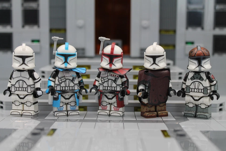 LEGO Star Wars Clones AVFigures Clone Wars 2003 (Alpha 17/Hawkbat/Gunner/Grunt) - Image 1 of 1