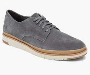 Hush Puppies Caleb PT Oxford Men’s Dark Grey Suede Size 12 New In Box - Picture 1 of 8
