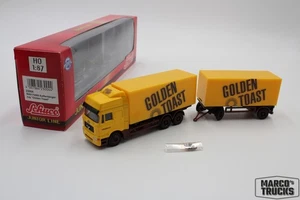 Schuco MAN F2000 Kofferhängerzug „Golden Toast“ 23004 1:87 /S226 - Picture 1 of 1