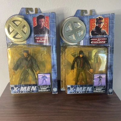 X-Men The Movie 2000 Action Figures Cyclops and Logan Lot of 2 New In Package - Image 1 of 4