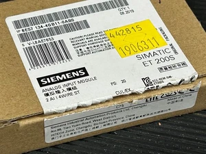 SIEMENS 6ES7 134-4GB11-0AB0 SIMATIC S7 ANALOG INPUT ELECTRONIC MODULE FOR ET200S - Picture 1 of 2