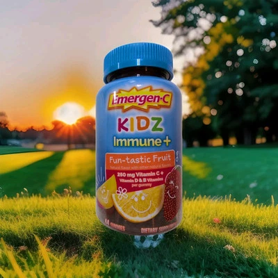 Emergen-C Kidz Immune+ Suplementos dietéticos de apoyo inmunológico gomitas con sabor 1/26 Foto 1 de 4