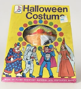 Vintage Drachen Dame Halloween Kostüm nie benutzt 60er/70er Jahre originalverpackt - RAR! Wunderschön - Bild 1 von 20