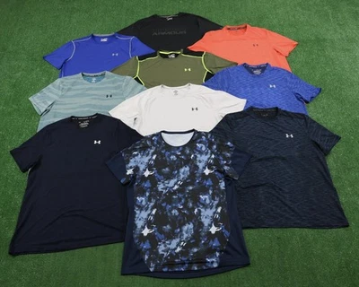 LOTE de 10 camisetas Under Armour Performance Tech AJUSTADAS gimnasio para hombre talla XL M111 Foto 1 de 3