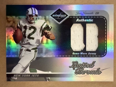 2003 Leaf Limited Threads Game Worn #LT-55 Joe Namath /75 (MEM) - Изображение 1 из 2