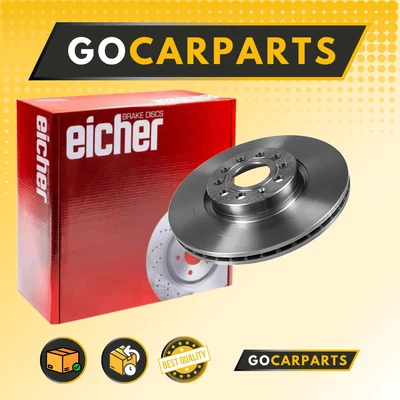 FOR VW Jetta 1.2 TSI 16V 2014>2017 312 mm Front BRAKE DISCS X2 Vented EICHER - Image 1 of 4