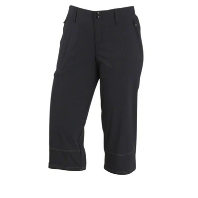 Pantalones de senderismo Merrell Capri cargo para mujer negros de nailon UPF talla 12 viajes al aire libre Foto 1 de 4