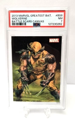 2013 Marvel Greatest Battles Wolverine Battle Scars Canvas PSA 7 - Image 1 of 2