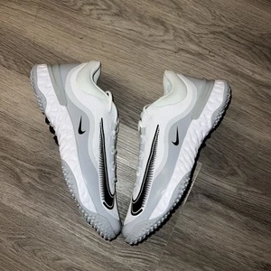 Nike Alpha Huarache Elite 4 Turf Baseball Shoes FD2743-100 White Mens Size 11.5 - Picture 1 of 6