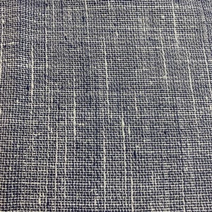 Traje De Colección Tweed Algodón Lino Tela Azul Marino Blanco 2.5Yds x 59" - Imagen 1 de 8