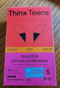 Thinx Teens wiederverwendbare Periodenunterwäsche Höschen super Absorption Small 9-10  - Bild 1 von 1