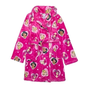 Disney Princess Robe Girls Bathrobe Pajama Cover Up Size 4 5 6 7 8 10 S M L NWT - Picture 1 of 4