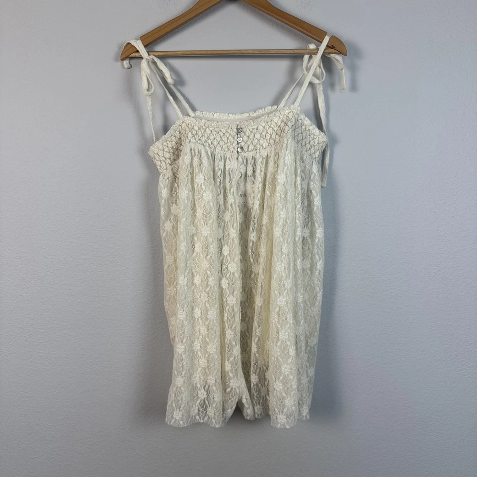 Mameluco Free People Intimately para mujer XS Lace Rule The World marfil puro boho nuevo con etiquetas Foto 1 de 4
