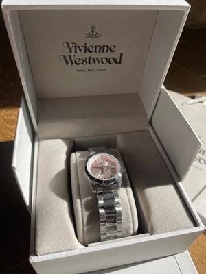 Vivienne Westwood Time Machine Women's Watch Stainless Steel Pink & Silver - Image 1 of 4