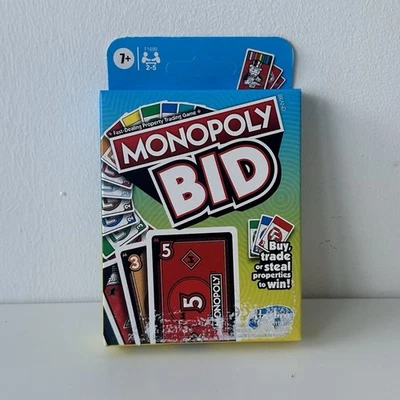 Monopoly Bid Family Property Trading Card Game Brand New Damaged Packaging - Image 1 of 2