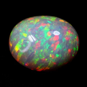 Ópalo 100 % natural certificado ICA 23,59 quilates IF arco iris varios colores juego corte ovalado - Imagen 1 de 8