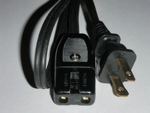 Power Cord for Sunbeam Coffee Percolator Models AP-20 (2pin DBLNTCH 36") - Picture 1 of 3