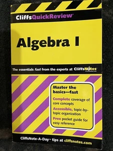 Cliffs study Solver Algebra 1 - Picture 1 of 3